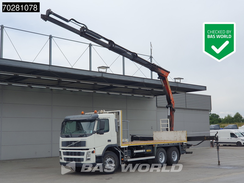 Valníkový/ Plošinový nákladný automobil, Auto s hydraulickou rukou Volvo FM 340 6X4 Palfinger PK17000 Manual Full Steel Kraan Crane: obrázok 1