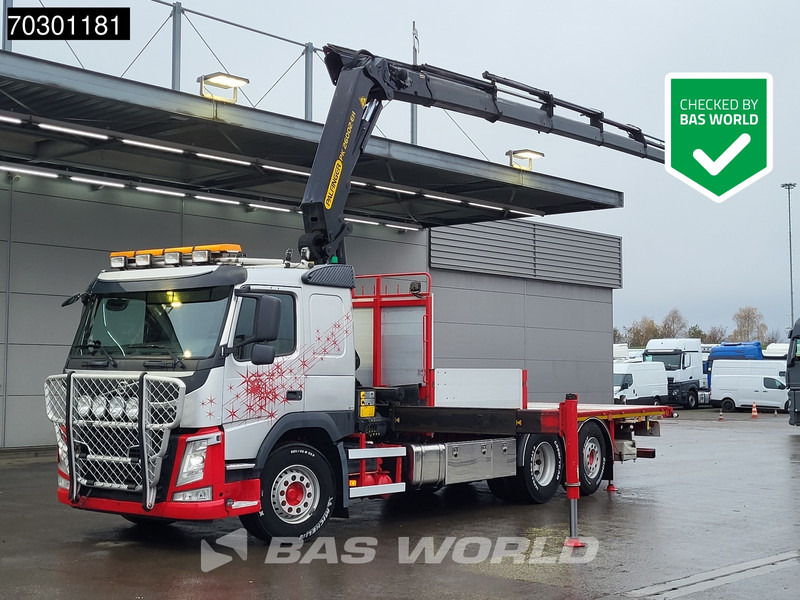 Volvo FM 410 FM 6X2 Palfinger PK 26002-EH E Kran Crane Lift +steering axle Automatic Euro 6 - Valníkový/ Plošinový nákladný automobil, Auto s hydraulickou rukou: obrázok 1 Volvo FM 410 FM 6X2 Palfinger PK 26002-EH E Kran Crane Lift +steering axle Automatic Euro 6 - Valníkový/ Plošinový nákladný automobil, Auto s hydraulickou rukou: obrázok 1