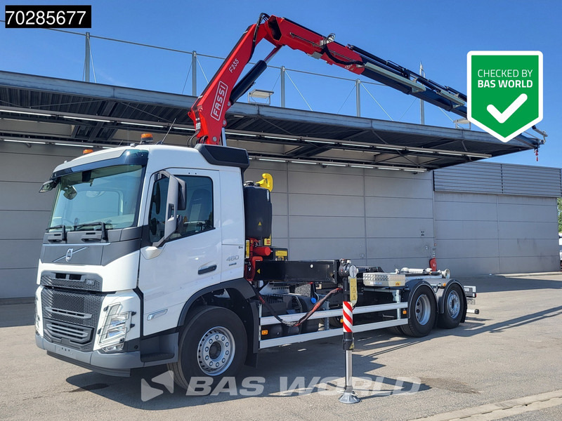 Volvo FM 460 6X2 NEW! FASSI F235A.0.25 Kran + HYVA 20-57-S Lift+steering axle Euro 6 - Hákový nosič kontajnerov, Auto s hydraulickou rukou: obrázok 1 Volvo FM 460 6X2 NEW! FASSI F235A.0.25 Kran + HYVA 20-57-S Lift+steering axle Euro 6 - Hákový nosič kontajnerov, Auto s hydraulickou rukou: obrázok 1