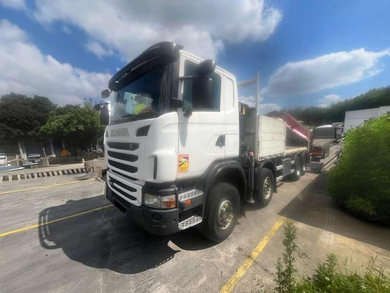 Scania G480 8X4 GRUE FASSI - Valníkový/ Plošinový nákladný automobil: obrázok 1 Scania G480 8X4 GRUE FASSI - Valníkový/ Plošinový nákladný automobil: obrázok 1