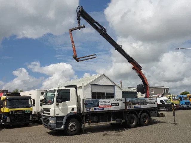 DAF CF 360 6X4 MANUAL GEAR STEELSPRINGS 18,5 TON PALFINKER - Valníkový/ Plošinový nákladný automobil, Auto s hydraulickou rukou: obrázok 1 DAF CF 360 6X4 MANUAL GEAR STEELSPRINGS 18,5 TON PALFINKER - Valníkový/ Plošinový nákladný automobil, Auto s hydraulickou rukou: obrázok 1