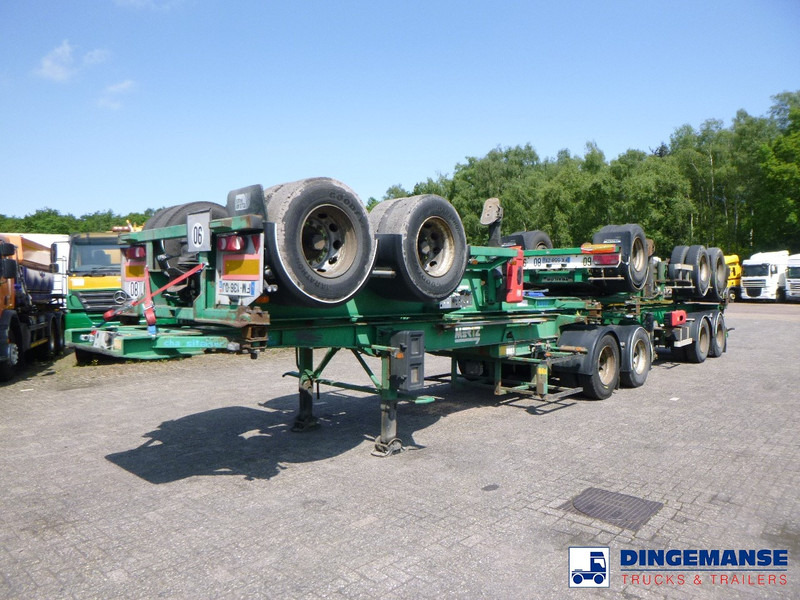 ASCA Stack 4 x container trailer + dolly 20-30-40-45 ft - Náves preprava kontajnerov/ Výmenná nadstavba: obrázok 1 ASCA Stack 4 x container trailer + dolly 20-30-40-45 ft - Náves preprava kontajnerov/ Výmenná nadstavba: obrázok 1