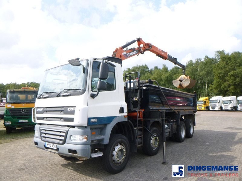 DAF CF 85.360 8X4 RHD tipper + Terex 118.2 VGL-A15 - Auto s hydraulickou rukou: obrázok 1 DAF CF 85.360 8X4 RHD tipper + Terex 118.2 VGL-A15 - Auto s hydraulickou rukou: obrázok 1