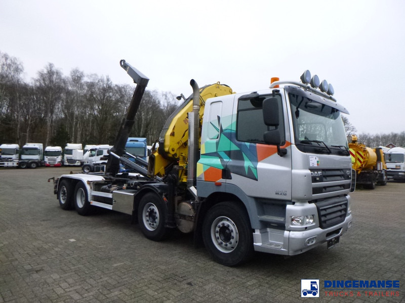 DAF CF 85.410 8x2 Hyva container hook + crane - Auto s hydraulickou rukou: obrázok 2 DAF CF 85.410 8x2 Hyva container hook + crane - Auto s hydraulickou rukou: obrázok 2