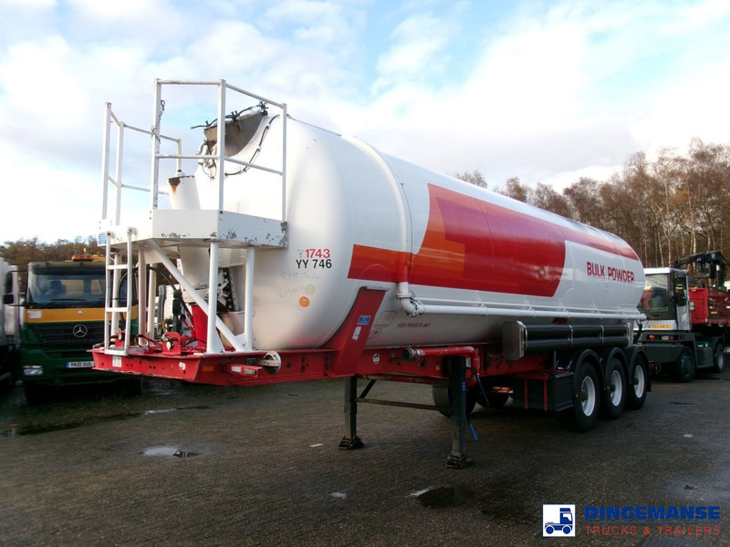 Feldbinder Powder tank alu 41 m3 (tipping) - Cisternový náves: obrázok 1 Feldbinder Powder tank alu 41 m3 (tipping) - Cisternový náves: obrázok 1