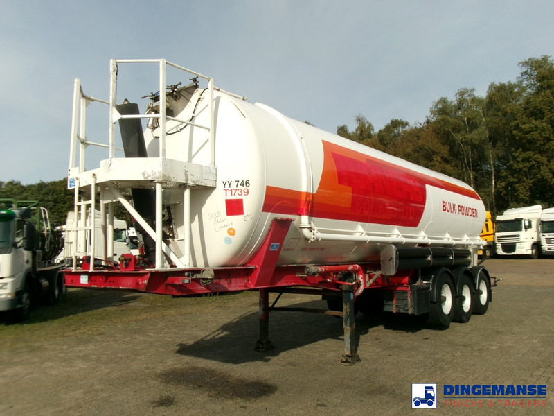 Feldbinder Powder tank alu 41 m3 (tipping) - Cisternový náves: obrázok 1 Feldbinder Powder tank alu 41 m3 (tipping) - Cisternový náves: obrázok 1