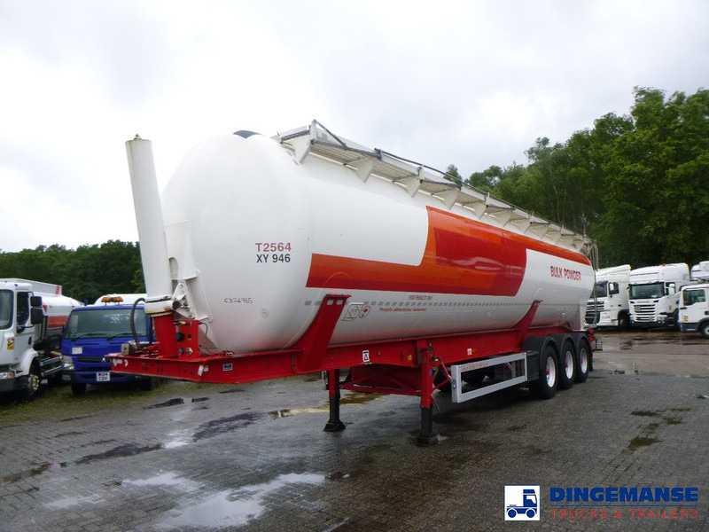 Feldbinder Powder tank alu 60 m3 (tipping) - Cisternový náves: obrázok 1 Feldbinder Powder tank alu 60 m3 (tipping) - Cisternový náves: obrázok 1
