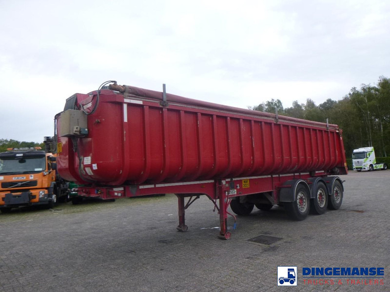Fruehauf Tipper trailer alu 34.6 m3 + tarpaulin - Náves sklápěcí: obrázok 1 Fruehauf Tipper trailer alu 34.6 m3 + tarpaulin - Náves sklápěcí: obrázok 1