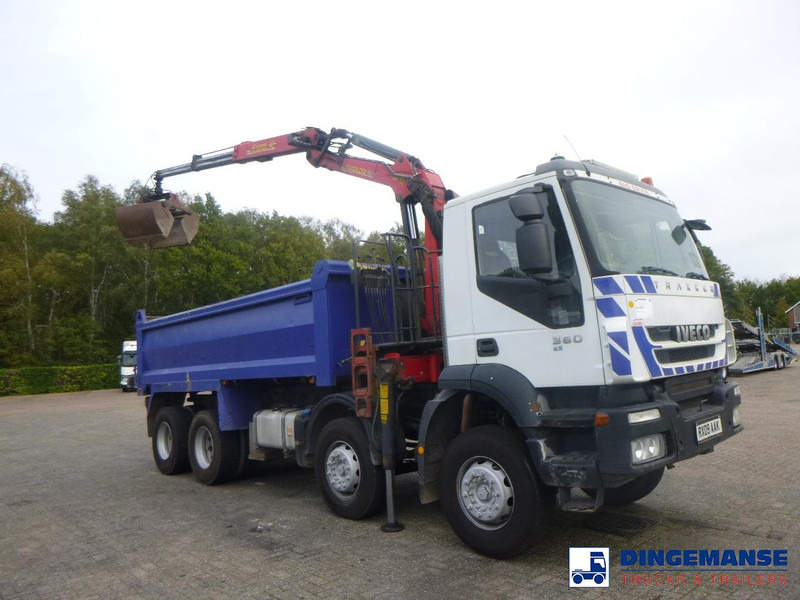 Iveco AD340T36 8x4 RHD tipper + Palfinger E120 plus + grapple - Auto s hydraulickou rukou: obrázok 2 Iveco AD340T36 8x4 RHD tipper + Palfinger E120 plus + grapple - Auto s hydraulickou rukou: obrázok 2