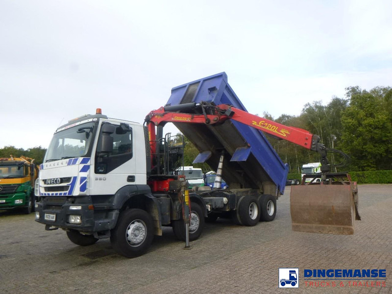 Iveco AD340T36 8x4 RHD tipper + Palfinger E120 plus + grapple - Auto s hydraulickou rukou: obrázok 5 Iveco AD340T36 8x4 RHD tipper + Palfinger E120 plus + grapple - Auto s hydraulickou rukou: obrázok 5