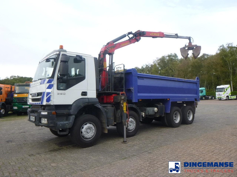 Iveco AD340T36 8x4 RHD tipper + Palfinger E120 plus + grapple - Auto s hydraulickou rukou: obrázok 1 Iveco AD340T36 8x4 RHD tipper + Palfinger E120 plus + grapple - Auto s hydraulickou rukou: obrázok 1