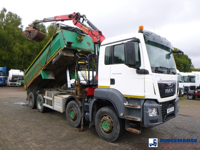 MAN TGS 35.400 8X4 RHD tipper + Palfinger Epsilon M125L - Auto s hydraulickou rukou: obrázok 2 MAN TGS 35.400 8X4 RHD tipper + Palfinger Epsilon M125L - Auto s hydraulickou rukou: obrázok 2