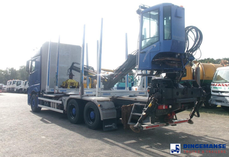 Mercedes-Benz Actros 2663 6x4 Euro 6 loglift F96 crane timber truck - Nákladné vozidlo na prepravu dreva, Auto s hydraulickou rukou: obrázok 3 Mercedes-Benz Actros 2663 6x4 Euro 6 loglift F96 crane timber truck - Nákladné vozidlo na prepravu dreva, Auto s hydraulickou rukou: obrázok 3