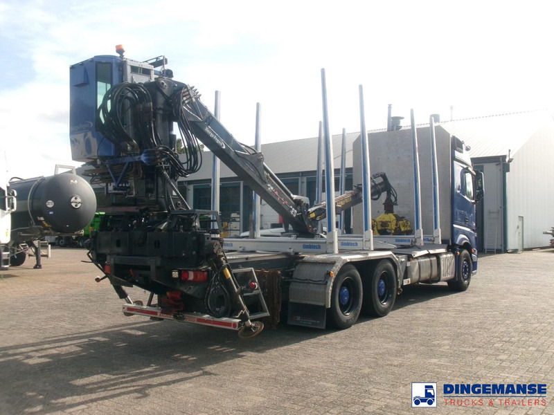 Mercedes-Benz Actros 2663 6x4 Euro 6 loglift F96 crane timber truck - Nákladné vozidlo na prepravu dreva, Auto s hydraulickou rukou: obrázok 4 Mercedes-Benz Actros 2663 6x4 Euro 6 loglift F96 crane timber truck - Nákladné vozidlo na prepravu dreva, Auto s hydraulickou rukou: obrázok 4