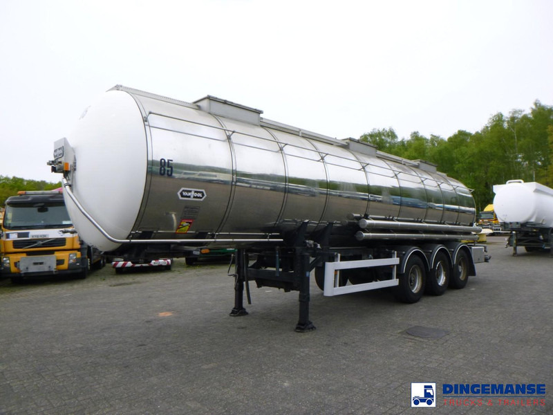 Van Hool Chemical tank inox L4BH 30 m3 / 3 comp - Cisternový náves: obrázok 1 Van Hool Chemical tank inox L4BH 30 m3 / 3 comp - Cisternový náves: obrázok 1
