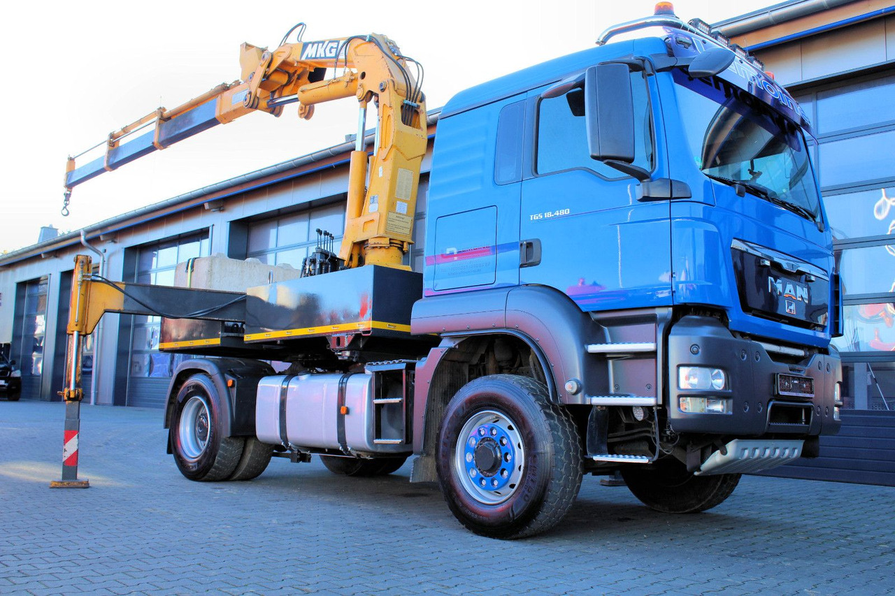 MAN TGS 18.480 4x4 BLS SZM+Pritsche MKG HLK 340 Kran - Valníkový/ Plošinový nákladný automobil, Auto s hydraulickou rukou: obrázok 2 MAN TGS 18.480 4x4 BLS SZM+Pritsche MKG HLK 340 Kran - Valníkový/ Plošinový nákladný automobil, Auto s hydraulickou rukou: obrázok 2