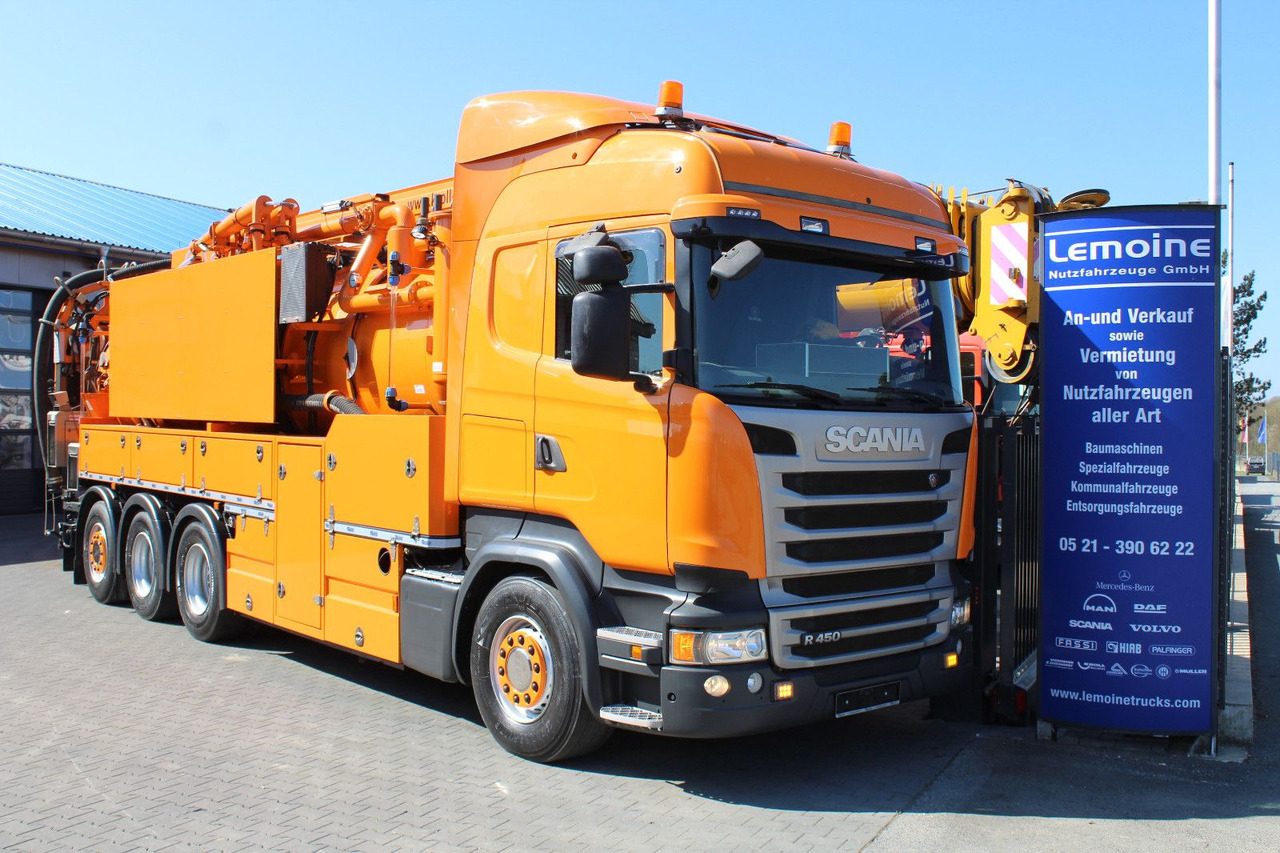 Scania R450 8x4 Kroll 19m³ Wasserrückgewinner Kombi-HD - Fekálne vozidlo: obrázok 1 Scania R450 8x4 Kroll 19m³ Wasserrückgewinner Kombi-HD - Fekálne vozidlo: obrázok 1