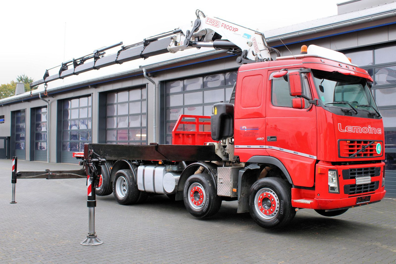 Volvo FM 480 8x2 Pritsche + FASSI F800XP Kran 6x - Valníkový/ Plošinový nákladný automobil, Auto s hydraulickou rukou: obrázok 2 Volvo FM 480 8x2 Pritsche + FASSI F800XP Kran 6x - Valníkový/ Plošinový nákladný automobil, Auto s hydraulickou rukou: obrázok 2