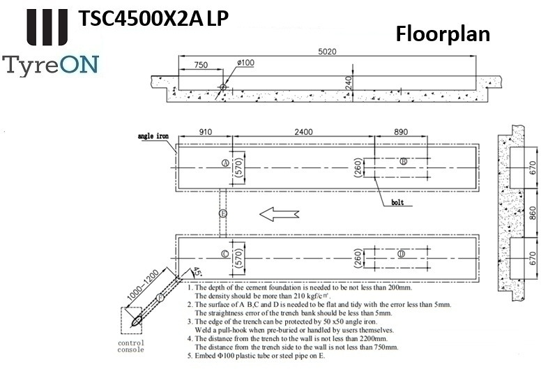Skladová technika TSC4500X2A LP wheel alignment lift - On floor - Free wheel lifting system - 4.8 m led lightened runways (63 cm wide) - 210 cm lifting height - 4.5 T: obrázok 8 Skladová technika TSC4500X2A LP wheel alignment lift - On floor - Free wheel lifting system - 4.8 m led lightened runways (63 cm wide) - 210 cm lifting height - 4.5 T: obrázok 8