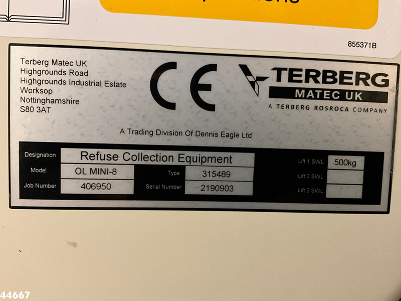 Leasing DAF FA LF 230 Euro 6 RHD Terberg 8m³ Just 67.505 Km! DAF FA LF 230 Euro 6 RHD Terberg 8m³ Just 67.505 Km!: obrázok 17