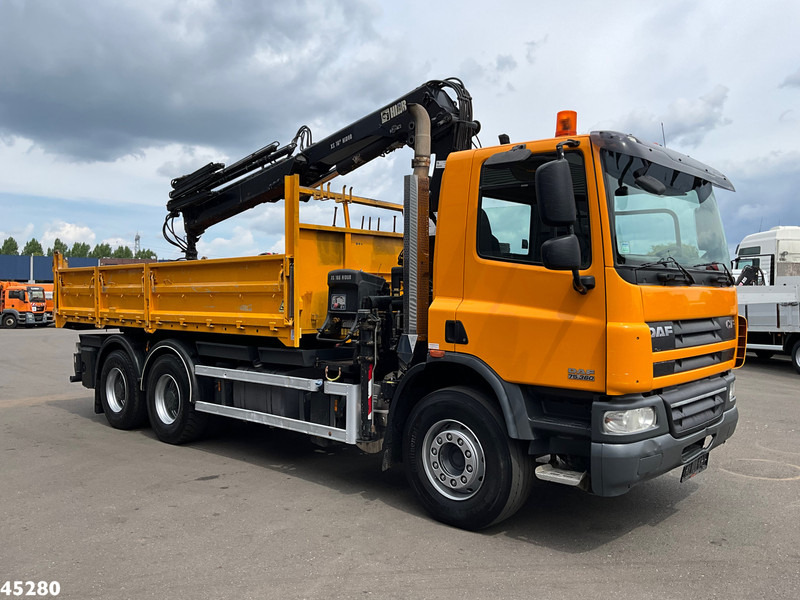 Sklápač, Auto s hydraulickou rukou DAF FAT 75 CF 340 6x4 Manual Full steel Hiab 16 Tonmeter laadkraan: obrázok 6