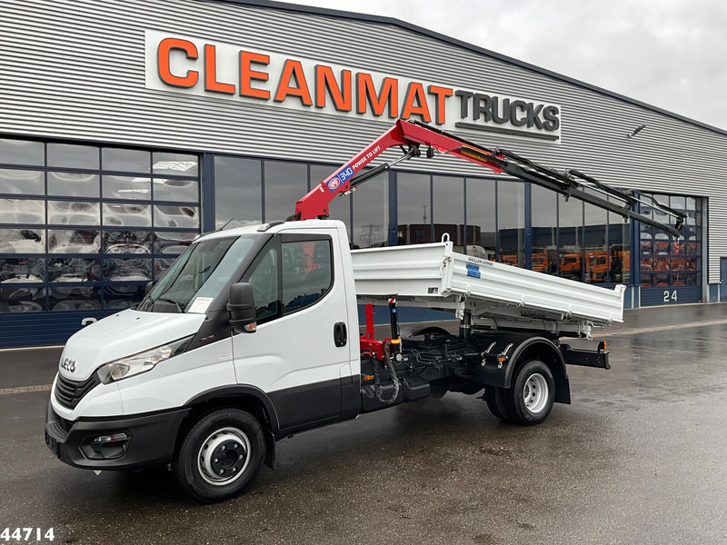 Iveco Daily 72C18 HMF laadkraan 3,4 Tonmeter laadkraan + Meiller 3-zijdige kipper New & Unused!! - Sklápač, Auto s hydraulickou rukou: obrázok 1 Iveco Daily 72C18 HMF laadkraan 3,4 Tonmeter laadkraan + Meiller 3-zijdige kipper New & Unused!! - Sklápač, Auto s hydraulickou rukou: obrázok 1