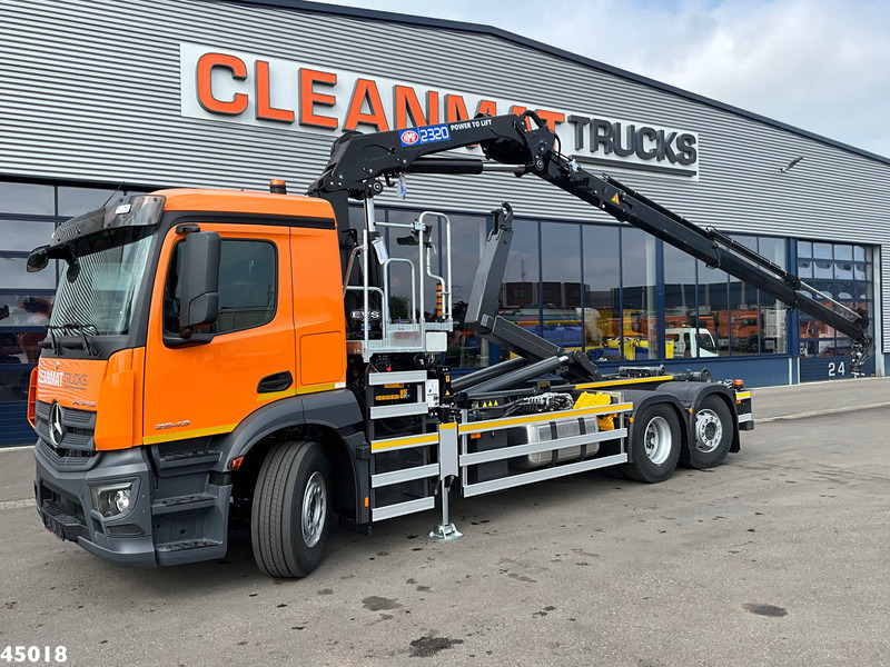 Mercedes-Benz Actros 2543 HMF 23 Tonmeter laadkraan - Hákový nosič kontajnerov, Auto s hydraulickou rukou: obrázok 1 Mercedes-Benz Actros 2543 HMF 23 Tonmeter laadkraan - Hákový nosič kontajnerov, Auto s hydraulickou rukou: obrázok 1