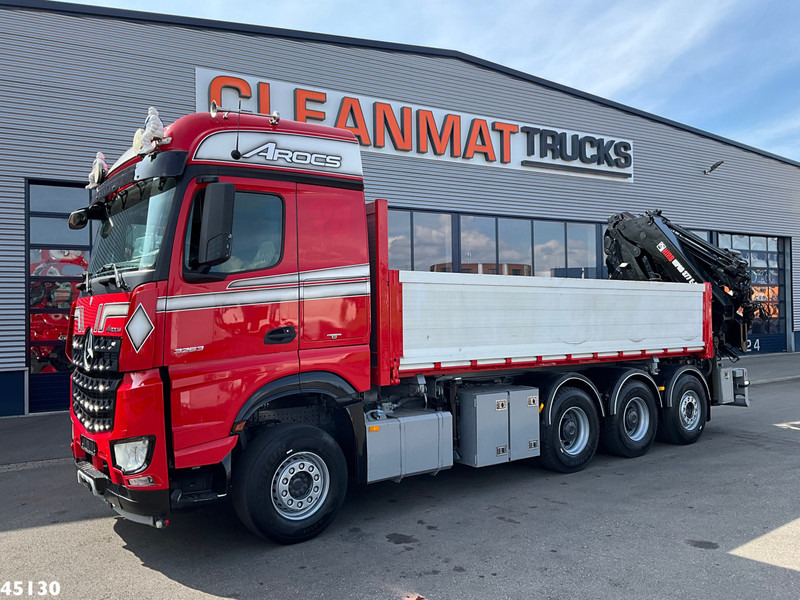 Mercedes-Benz Arocs 3263 8x4 Hiab 37 Tonmeter laadkraan + Fly-Jib - Sklápač, Auto s hydraulickou rukou: obrázok 4 Mercedes-Benz Arocs 3263 8x4 Hiab 37 Tonmeter laadkraan + Fly-Jib - Sklápač, Auto s hydraulickou rukou: obrázok 4