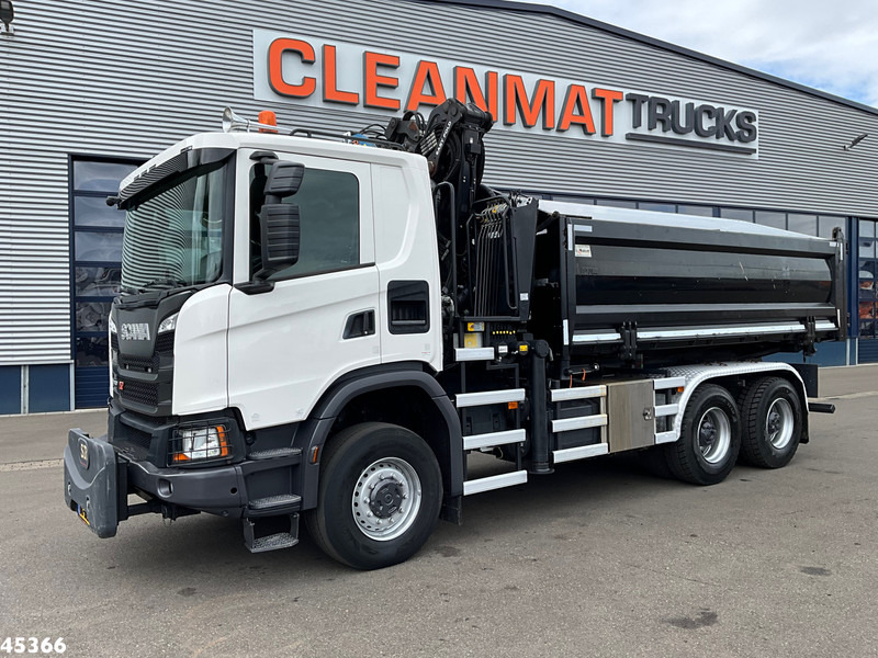 Scania G 410 6x6 Euro 6 Palfinger 17 Tonmeter Z-kraan - Sklápač, Auto s hydraulickou rukou: obrázok 3 Scania G 410 6x6 Euro 6 Palfinger 17 Tonmeter Z-kraan - Sklápač, Auto s hydraulickou rukou: obrázok 3