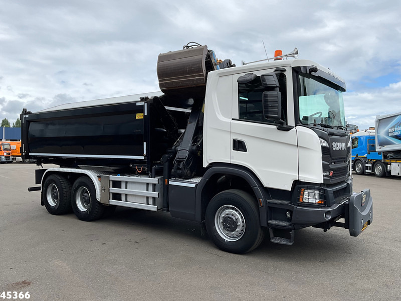 Scania G 410 6x6 Euro 6 Palfinger 17 Tonmeter Z-kraan - Sklápač, Auto s hydraulickou rukou: obrázok 4 Scania G 410 6x6 Euro 6 Palfinger 17 Tonmeter Z-kraan - Sklápač, Auto s hydraulickou rukou: obrázok 4