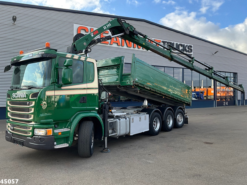 Scania G 490 8x4 Euro 6 Hiab 24 Tonmeter laadkraan - Sklápač, Auto s hydraulickou rukou: obrázok 1 Scania G 490 8x4 Euro 6 Hiab 24 Tonmeter laadkraan - Sklápač, Auto s hydraulickou rukou: obrázok 1