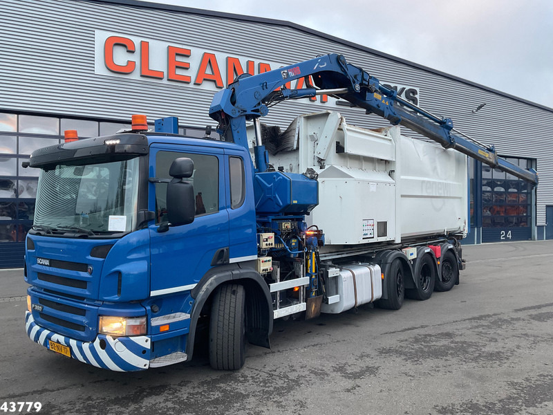Scania P 360 8x2 Hiab 21 Tonmeter laadkraan - Hákový nosič kontajnerov, Auto s hydraulickou rukou: obrázok 1 Scania P 360 8x2 Hiab 21 Tonmeter laadkraan - Hákový nosič kontajnerov, Auto s hydraulickou rukou: obrázok 1