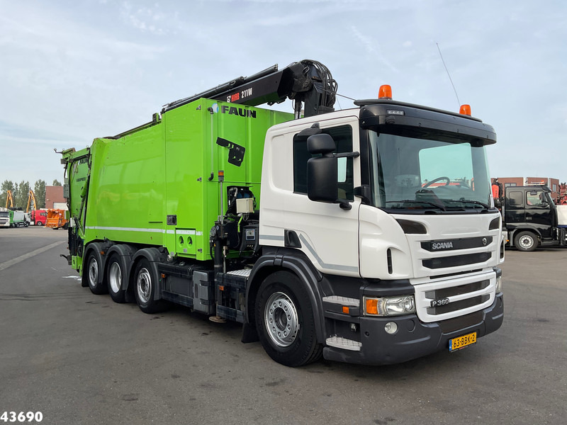 Scania P 360 Faun 18m³ + Hiab crane + Underground Container Washing Installation - Auto na odvoz odpadu: obrázok 3 Scania P 360 Faun 18m³ + Hiab crane + Underground Container Washing Installation - Auto na odvoz odpadu: obrázok 3