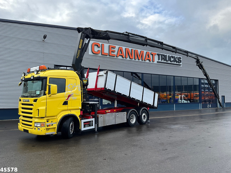 Scania R 380 Palfinger 29 Tonmeter laadkraan + Fly-Jib - Sklápač, Auto s hydraulickou rukou: obrázok 1 Scania R 380 Palfinger 29 Tonmeter laadkraan + Fly-Jib - Sklápač, Auto s hydraulickou rukou: obrázok 1