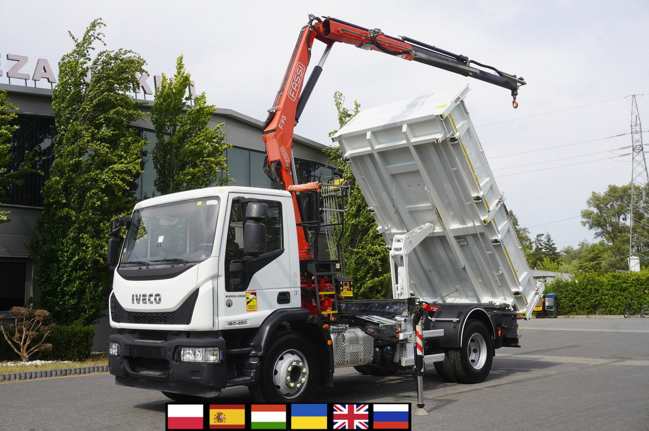 IVECO Eurocargo 160-250 / Fassi F95 crane / 120 tho. km / 3-sided tipper - Sklápač, Auto s hydraulickou rukou: obrázok 1 IVECO Eurocargo 160-250 / Fassi F95 crane / 120 tho. km / 3-sided tipper - Sklápač, Auto s hydraulickou rukou: obrázok 1
