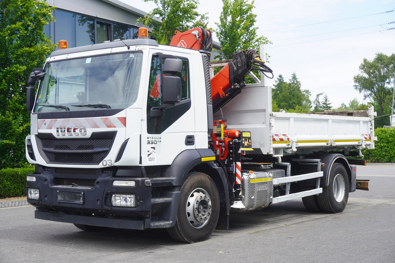 IVECO STRALIS 330 E6 / FASSI 195A 8.5 T / 3-side tipper - Sklápač, Auto s hydraulickou rukou: obrázok 2 IVECO STRALIS 330 E6 / FASSI 195A 8.5 T / 3-side tipper - Sklápač, Auto s hydraulickou rukou: obrázok 2