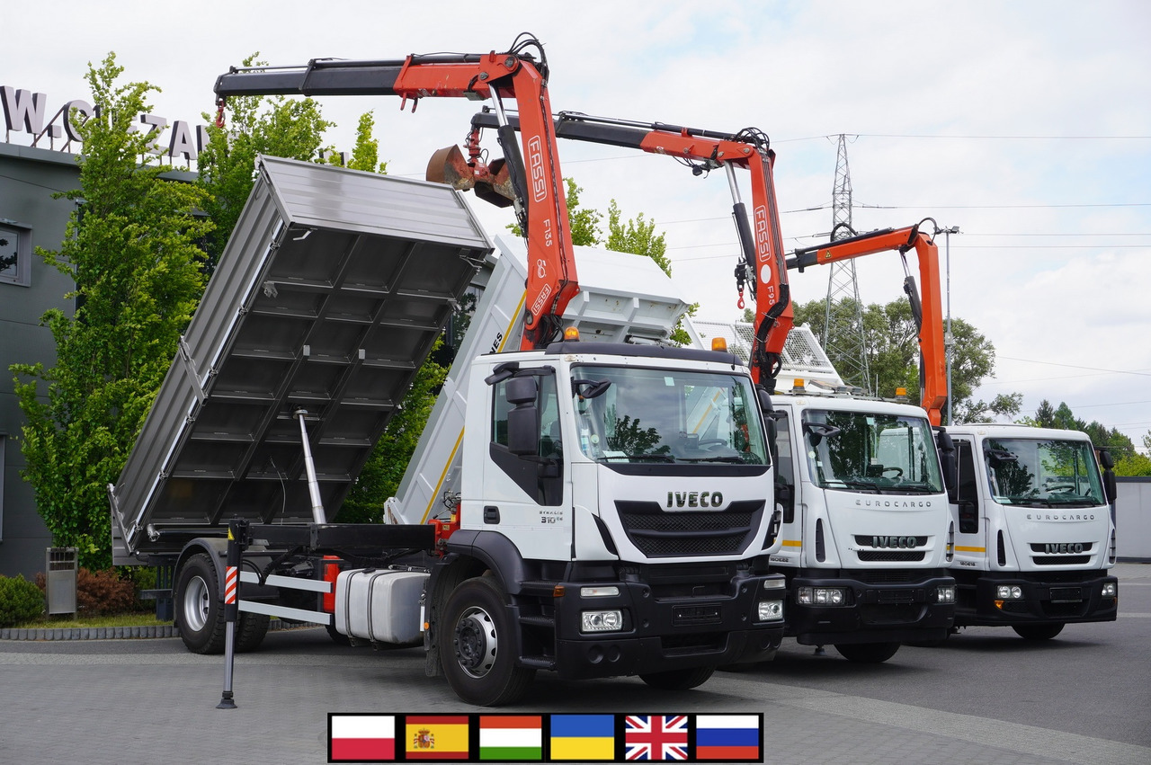 IVECO Stralis 310 E6 / NEW 3-sided tipper / Fassi F135 crane with remote control - Sklápač, Auto s hydraulickou rukou: obrázok 1 IVECO Stralis 310 E6 / NEW 3-sided tipper / Fassi F135 crane with remote control - Sklápač, Auto s hydraulickou rukou: obrázok 1
