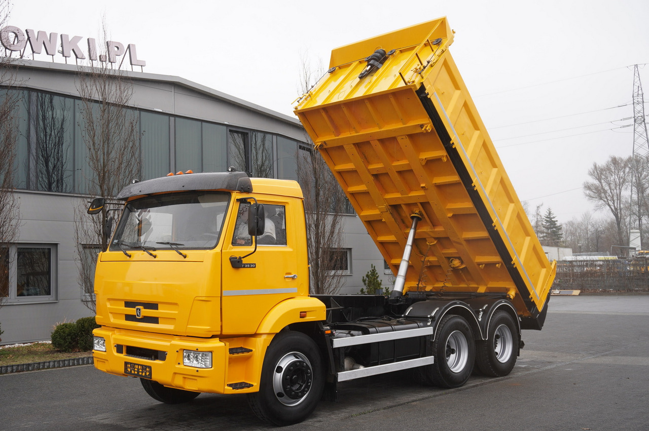 KAMAZ T2530 E5 6×4 / 3-sided tipper - Sklápač, Auto s hydraulickou rukou: obrázok 1 KAMAZ T2530 E5 6×4 / 3-sided tipper - Sklápač, Auto s hydraulickou rukou: obrázok 1