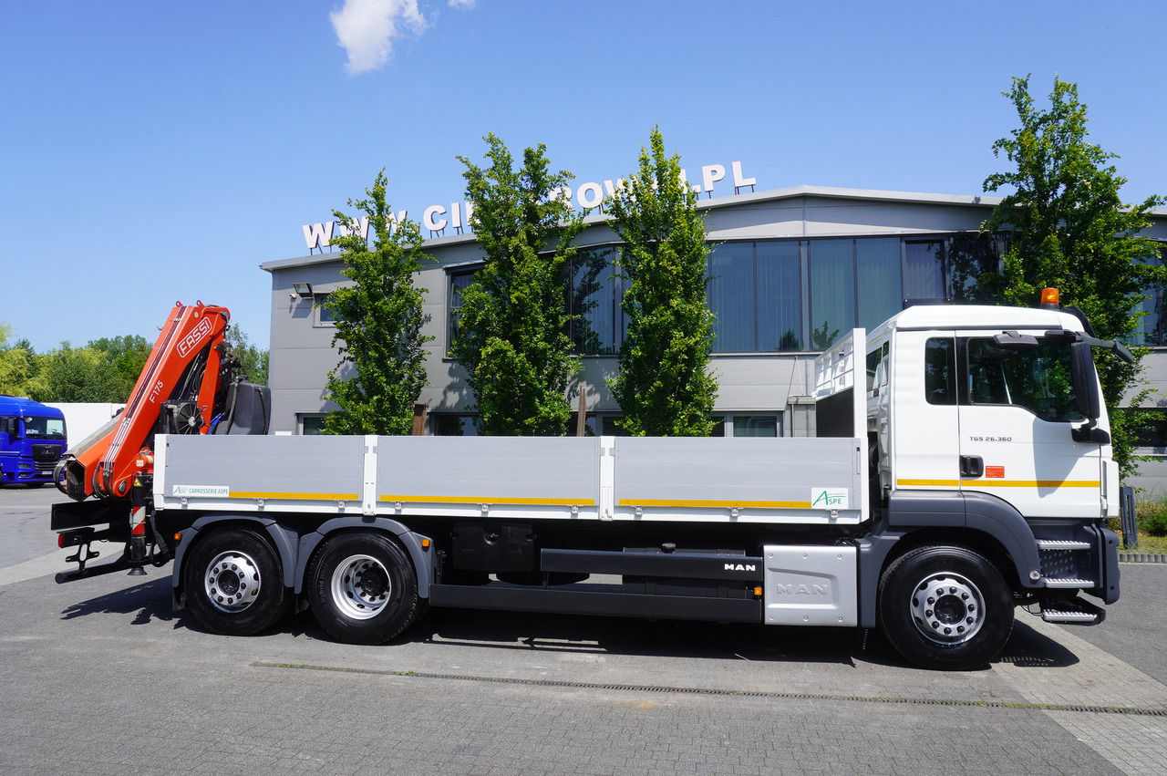MAN TGS 26.360 Flatbed / Fassi F175 7.7 T / steered 3rd axle - Auto s hydraulickou rukou: obrázok 3 MAN TGS 26.360 Flatbed / Fassi F175 7.7 T / steered 3rd axle - Auto s hydraulickou rukou: obrázok 3