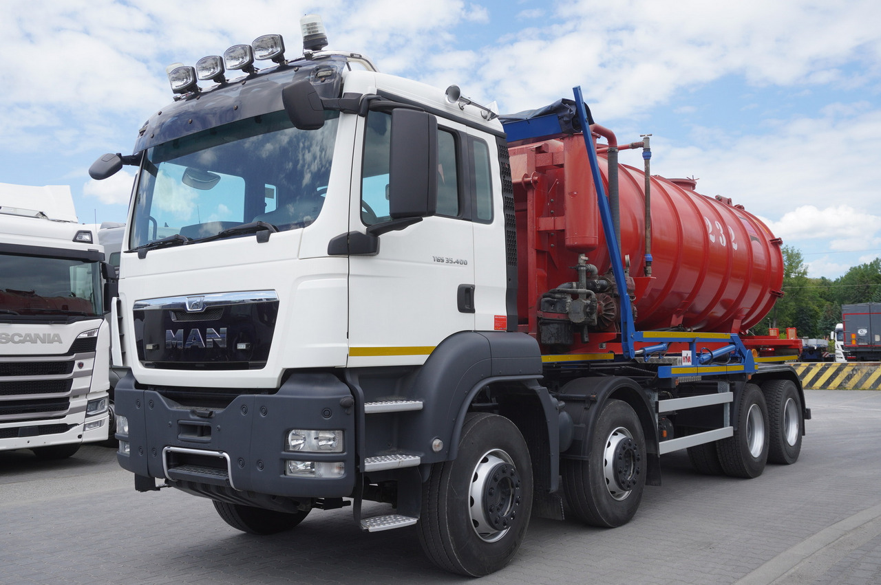 MAN TGS 35.400 8 × 4 E5 / HYVA HOOK LIFT 32.56 SE / Septic barrel 13000 L - Fekálny náves: obrázok 2 MAN TGS 35.400 8 × 4 E5 / HYVA HOOK LIFT 32.56 SE / Septic barrel 13000 L - Fekálny náves: obrázok 2