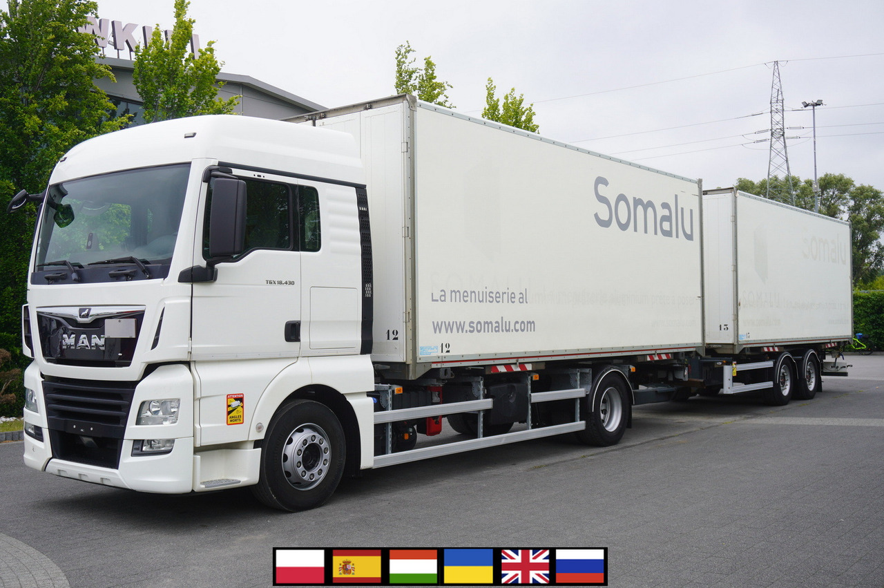 MAN TGX 18.430 / 18 EPAL box / Fruehauf 18 EPAL box trailer / 2021 - Skříňový nákladní auto: obrázok 1 MAN TGX 18.430 / 18 EPAL box / Fruehauf 18 EPAL box trailer / 2021 - Skříňový nákladní auto: obrázok 1