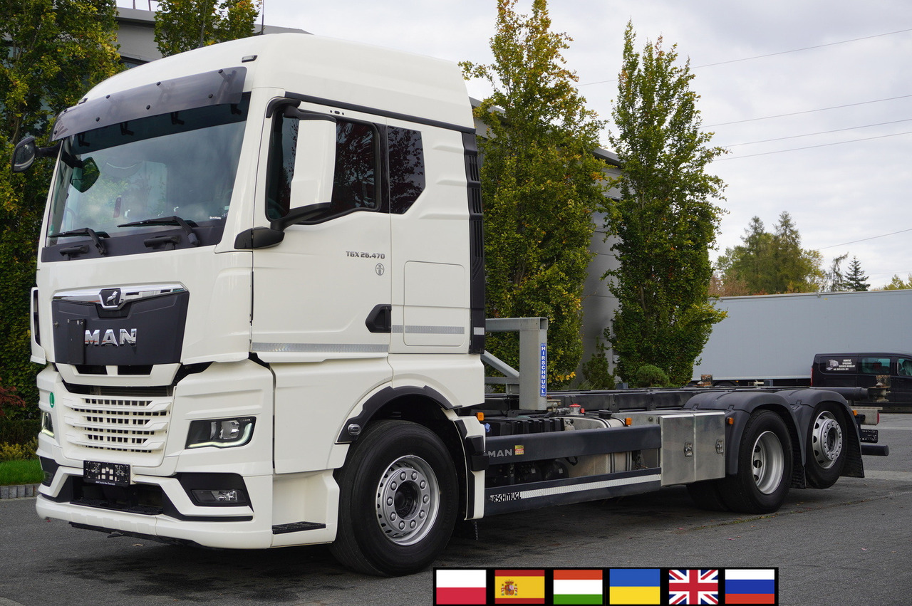 MAN TGX 26.470 6x2 COINTAINERKIPPER HYVA HIRMSCHLING / 200 tho. km! - Sklápač: obrázok 1 MAN TGX 26.470 6x2 COINTAINERKIPPER HYVA HIRMSCHLING / 200 tho. km! - Sklápač: obrázok 1
