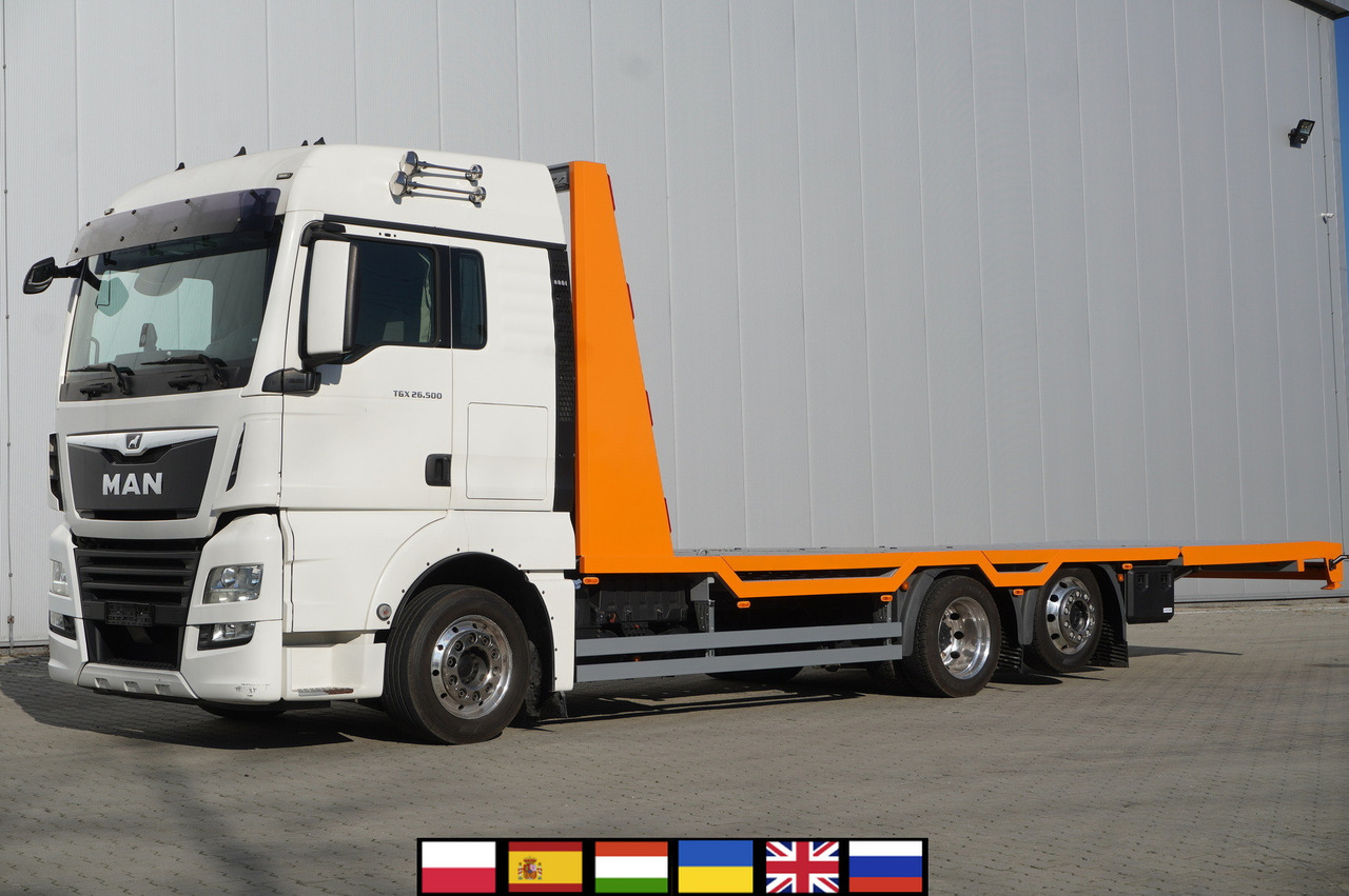 MAN TGX 26.500 6x2 E6 / NEW Tow truck superstructure 8.75 m / steered axle - Nákladné vozidlo na prepravu automobilov: obrázok 1 MAN TGX 26.500 6x2 E6 / NEW Tow truck superstructure 8.75 m / steered axle - Nákladné vozidlo na prepravu automobilov: obrázok 1