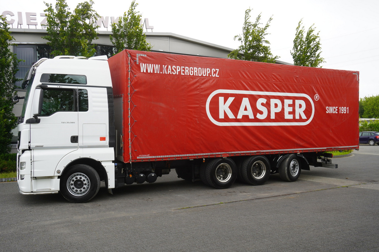 MAN TGX 35.580 E6 8x4 /4 / 23 EPAL tarp superstructure / 4th axle steered - Plachtové nákladné vozidlo: obrázok 2 MAN TGX 35.580 E6 8x4 /4 / 23 EPAL tarp superstructure / 4th axle steered - Plachtové nákladné vozidlo: obrázok 2