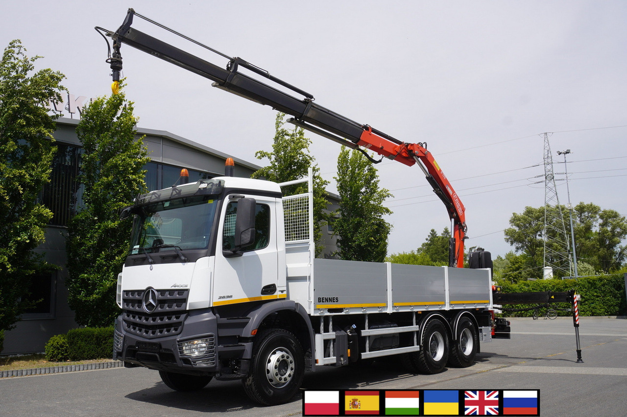 MERCEDES-BENZ AROCS 2636 Flatbed / HDS FASSI F175 7.7 T / 150,000 km - Autožeriav: obrázok 1 MERCEDES-BENZ AROCS 2636 Flatbed / HDS FASSI F175 7.7 T / 150,000 km - Autožeriav: obrázok 1