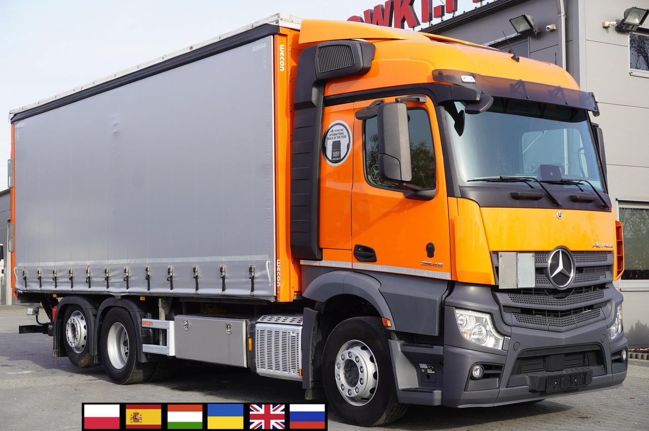 MERCEDES-BENZ Actros 2545 6×2 MP5 / FULL ADR / Curtainsider 17 EPAL - Plachtové nákladné vozidlo: obrázok 1 MERCEDES-BENZ Actros 2545 6×2 MP5 / FULL ADR / Curtainsider 17 EPAL - Plachtové nákladné vozidlo: obrázok 1