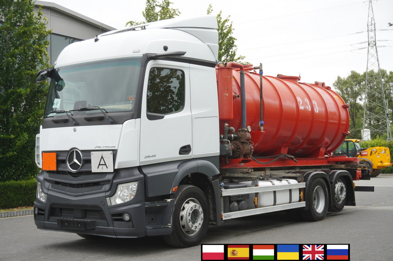 MERCEDES-BENZ Actros 2545 6 × 2 MP5 / NEW septic barrel 13000 L - Fekálny náves: obrázok 1 MERCEDES-BENZ Actros 2545 6 × 2 MP5 / NEW septic barrel 13000 L - Fekálny náves: obrázok 1