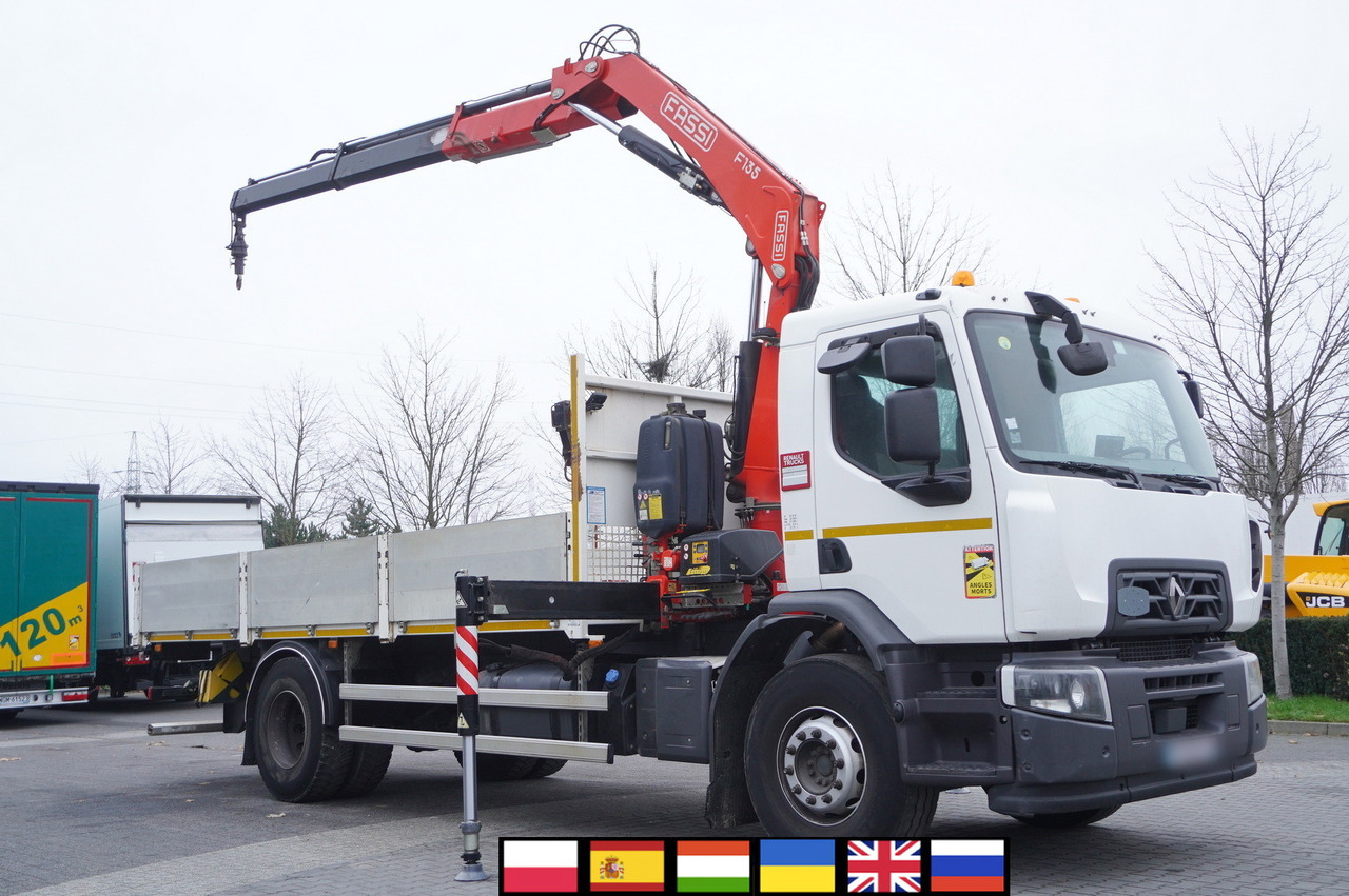 RENAULT C280 DTI 8 / FASSI crane 5.6 T / 560 MTH / range 8 m / Flatbed 15 EPAL - Valníkový/ Plošinový nákladný automobil, Auto s hydraulickou rukou: obrázok 1 RENAULT C280 DTI 8 / FASSI crane 5.6 T / 560 MTH / range 8 m / Flatbed 15 EPAL - Valníkový/ Plošinový nákladný automobil, Auto s hydraulickou rukou: obrázok 1