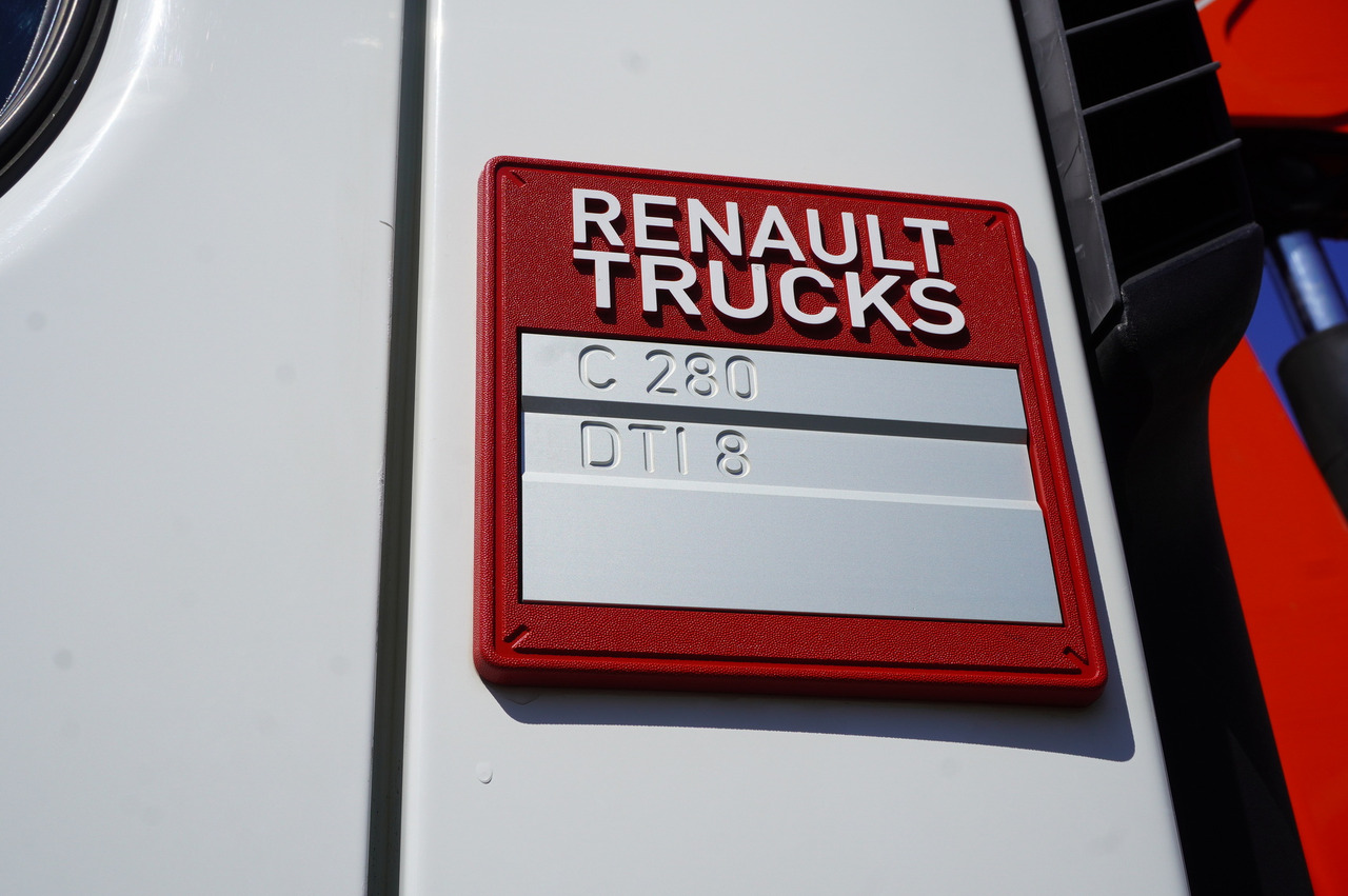 Valníkový/ Plošinový nákladný automobil, Auto s hydraulickou rukou RENAULT C280 DTI 8 / FASSI crane 5.6 T  / range 8 m / Flatbed 15 EPAL: obrázok 17