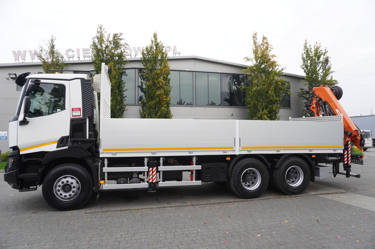 RENAULT C380 Comfort 6x4 / Atlas 172.3E crane / Range 12.3 m / capacity 6.1 t / Flatbed 17 EPAL - Valníkový/ Plošinový nákladný automobil, Auto s hydraulickou rukou: obrázok 4 RENAULT C380 Comfort 6x4 / Atlas 172.3E crane / Range 12.3 m / capacity 6.1 t / Flatbed 17 EPAL - Valníkový/ Plošinový nákladný automobil, Auto s hydraulickou rukou: obrázok 4